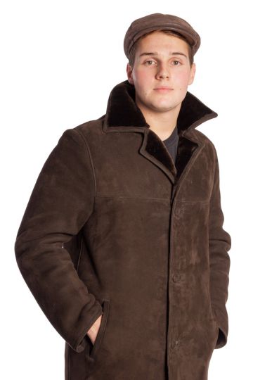 Male lambskin cap with French style - 06